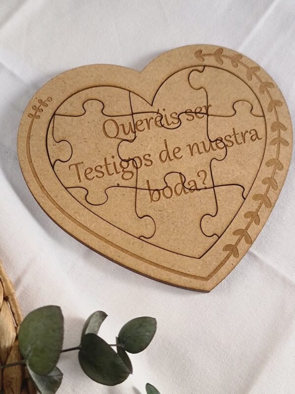 Puzzle ¿Quieres ser mi Testigo de boda?