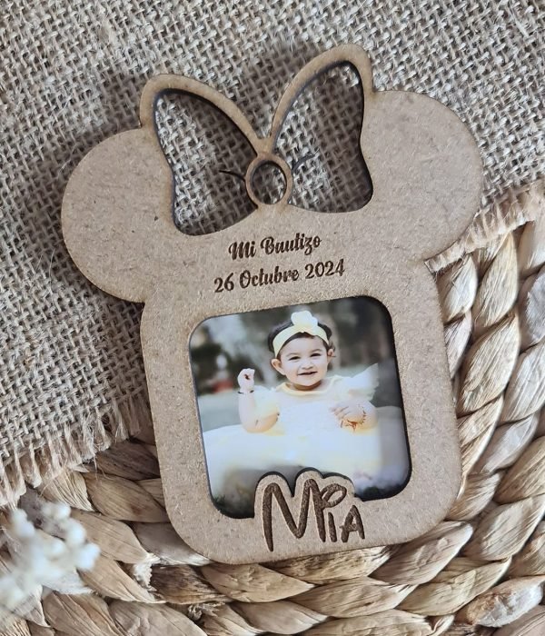 Marquito imán Bautizo Disney Minnie Mouse