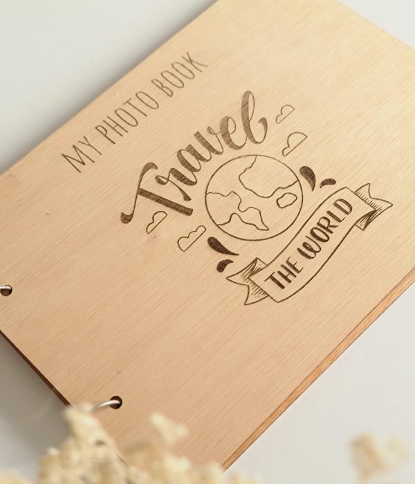 Álbum de fotos personalizado / Libro de firmas en madera