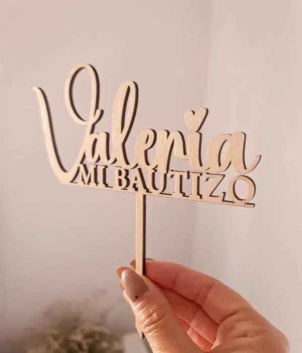 Cake topper Bautizo