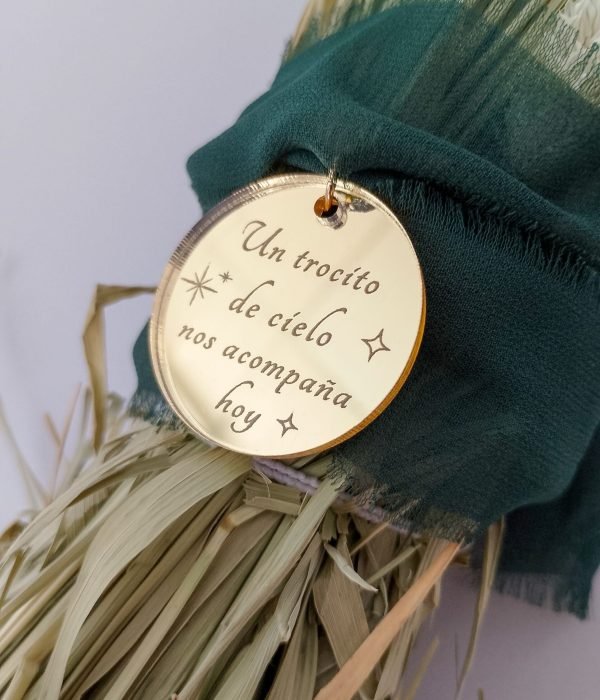 Medalla Ramo de Novia en Metacrilato Espejo