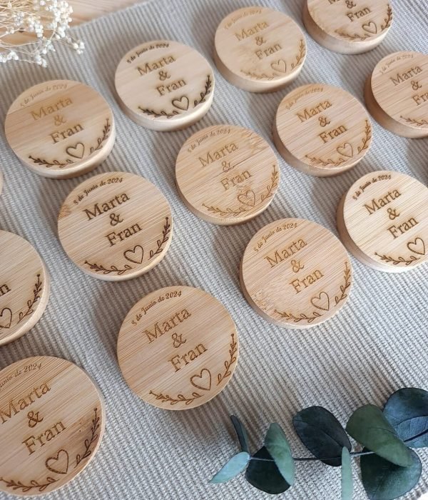 Abridor de Botellas de Bambú con Imán