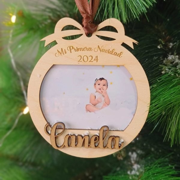 Bola con foto personalizada Mi Primera Navidad