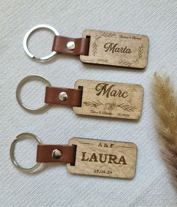 Llavero recuerdo boda
