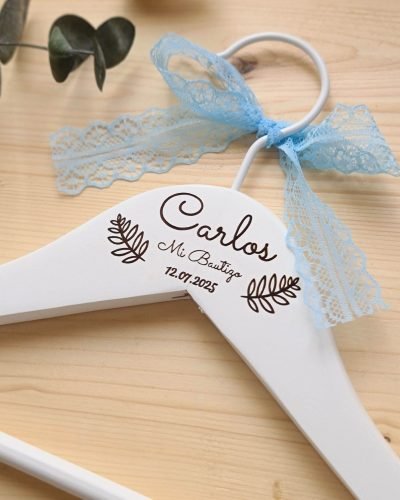 Percha Personalizada para Bautizo
